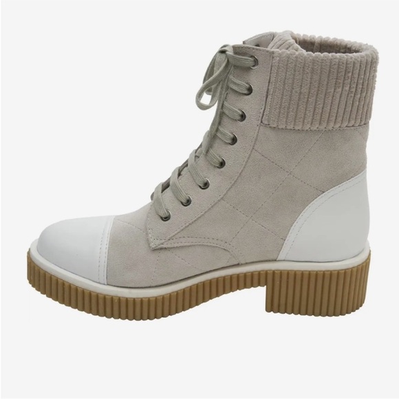 VANELI Mage Lace Up Suede Leather Lace Up Combat Boot - Picture 7 of 14